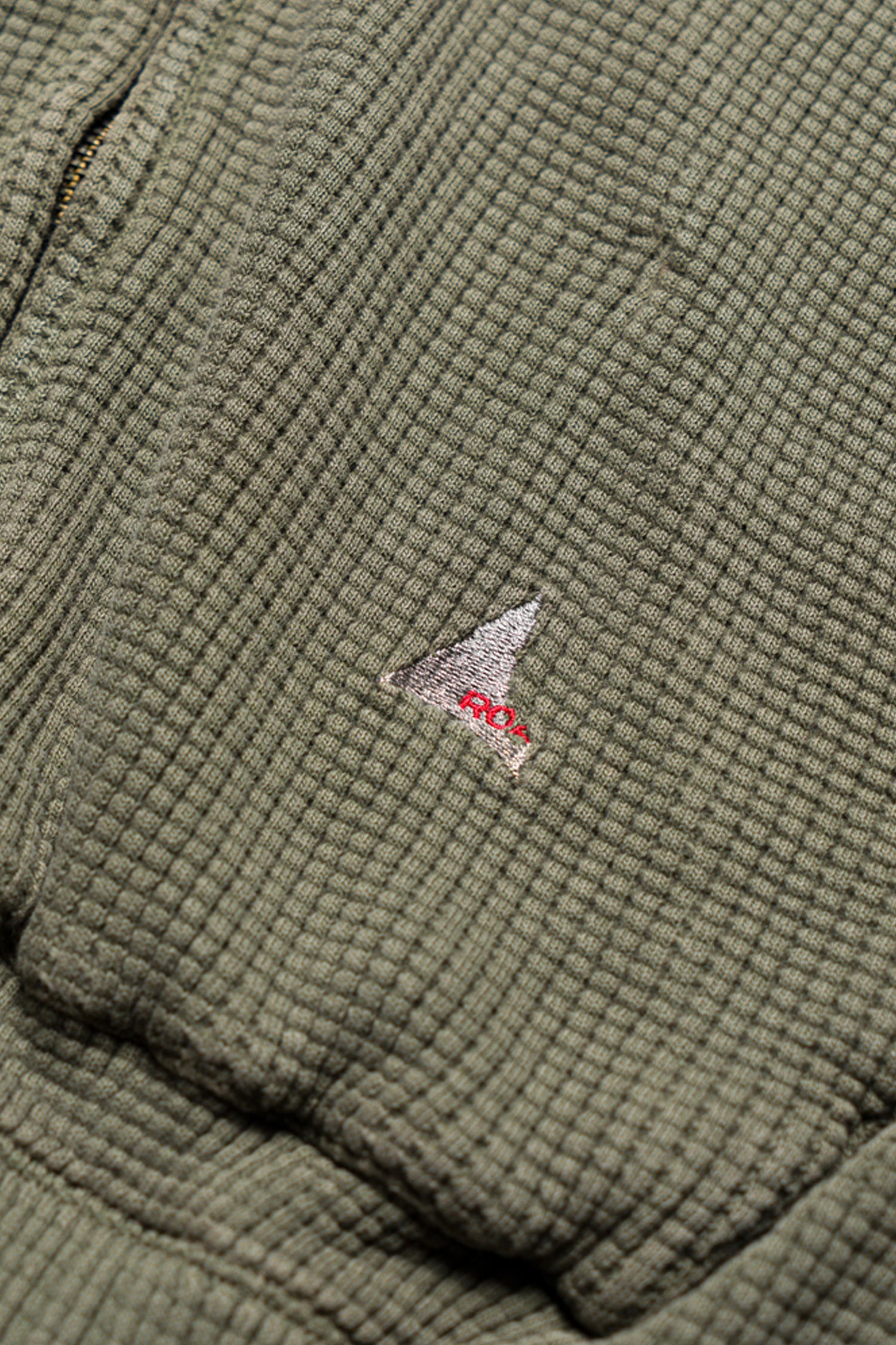 Bee Sun Faded Waffle Zip Up Hoodie- Selectshop FRAME