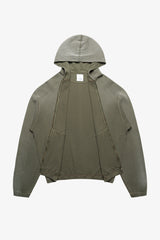 Bee Sun Faded Waffle Zip Up Hoodie- Selectshop FRAME