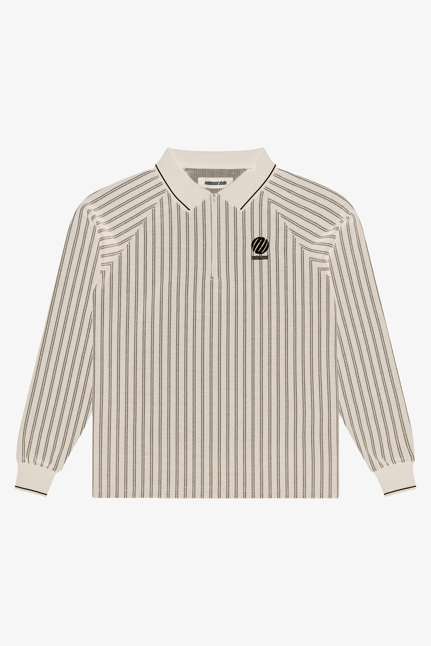 Ribbed Long Sleeve Polo- Selectshop FRAME