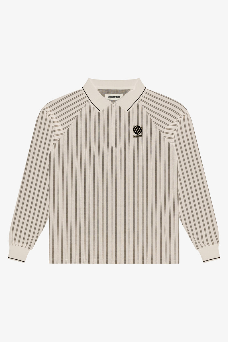Ribbed Long Sleeve Polo- Selectshop FRAME