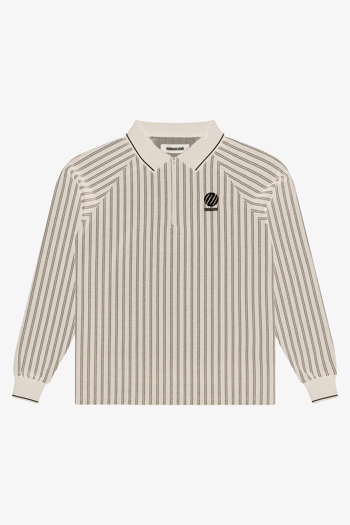 Ribbed Long Sleeve Polo- Selectshop FRAME