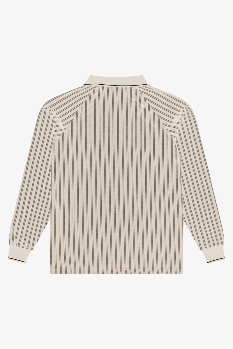 Ribbed Long Sleeve Polo- Selectshop FRAME