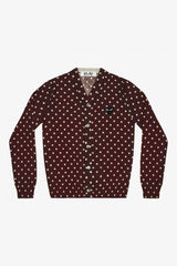 Selectshop FRAME - COMME DES GARCONS PLAY Polka Dot Cardigan Black Heart Outerwear Dubai