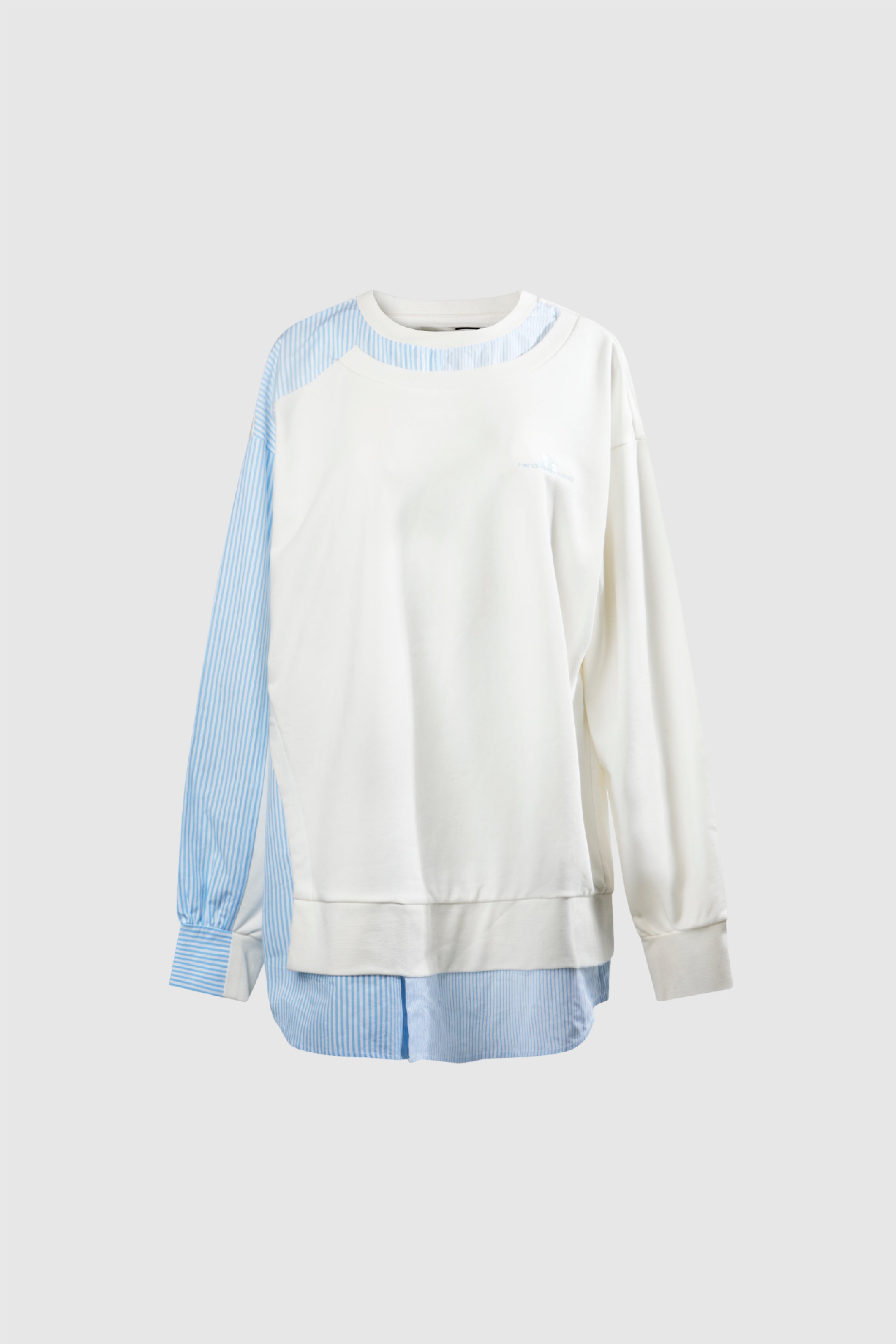 Selectshop FRAME - FENG CHEN WANG Layered Stripe Sweater Sweats-knits Concept Store Dubai