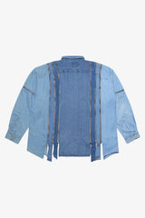 Rebuild Denim 7 Cuts Zipped Wide Shirt (A)- Selectshop FRAME