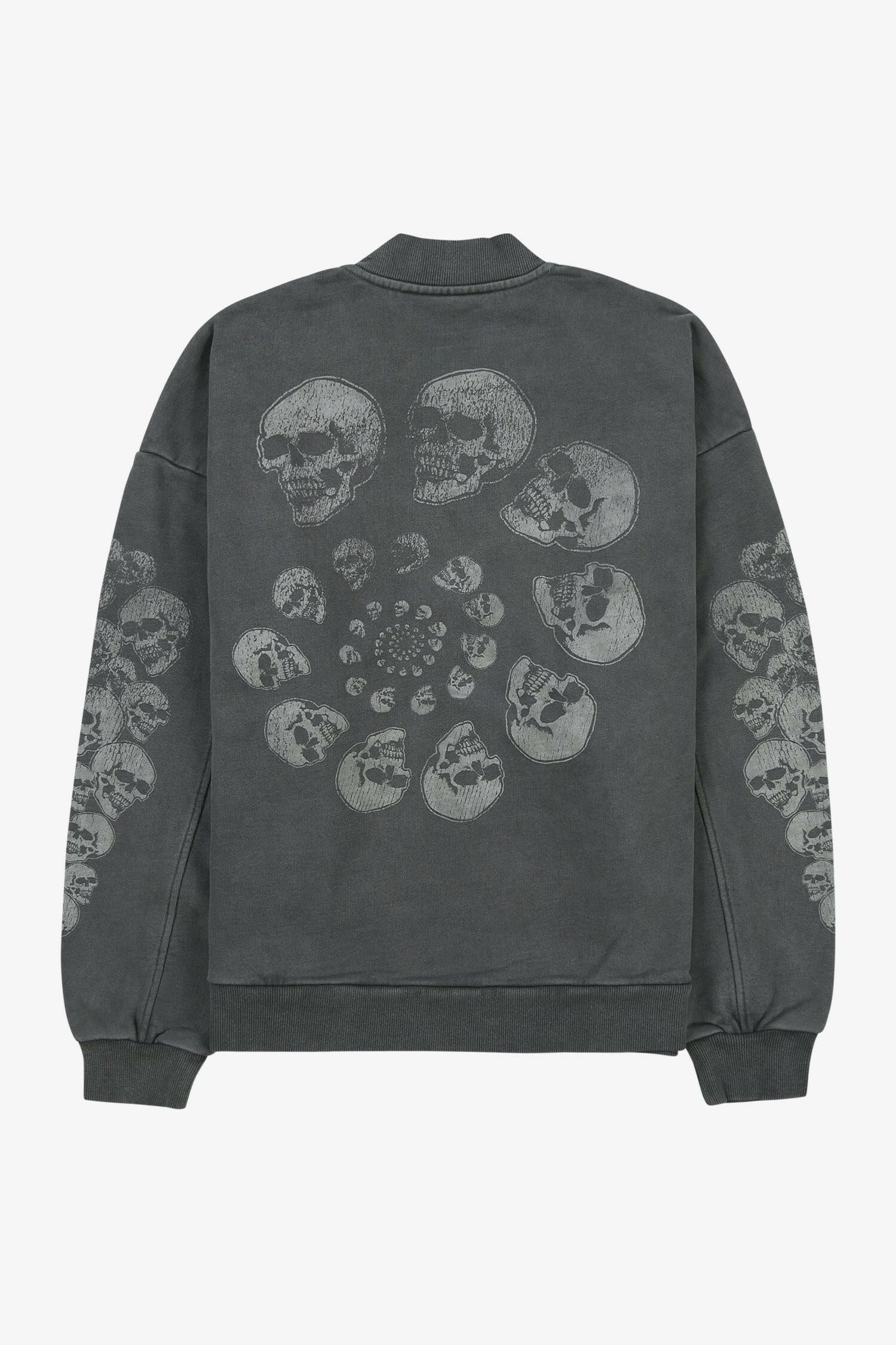 Skull Spiral Quarter Zip Crew- Selectshop FRAME