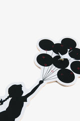 Selectshop FRAME - SYNC. Brandalism Wall Clock "Flying Baloons Girl" by KARIMOKU Lifestyle Dubai