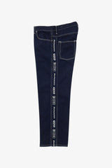 Selectshop FRAME - BLACKEYEPATCH Handle With Care Denim Pants Bold Stitched Bottoms Dubai