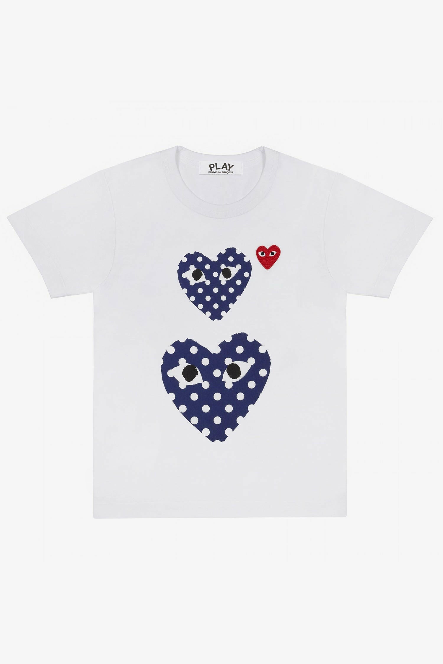 Selectshop FRAME - COMME DES GARCONS PLAY Polka Dot Double Heart T-Shirt T-Shirt Dubai