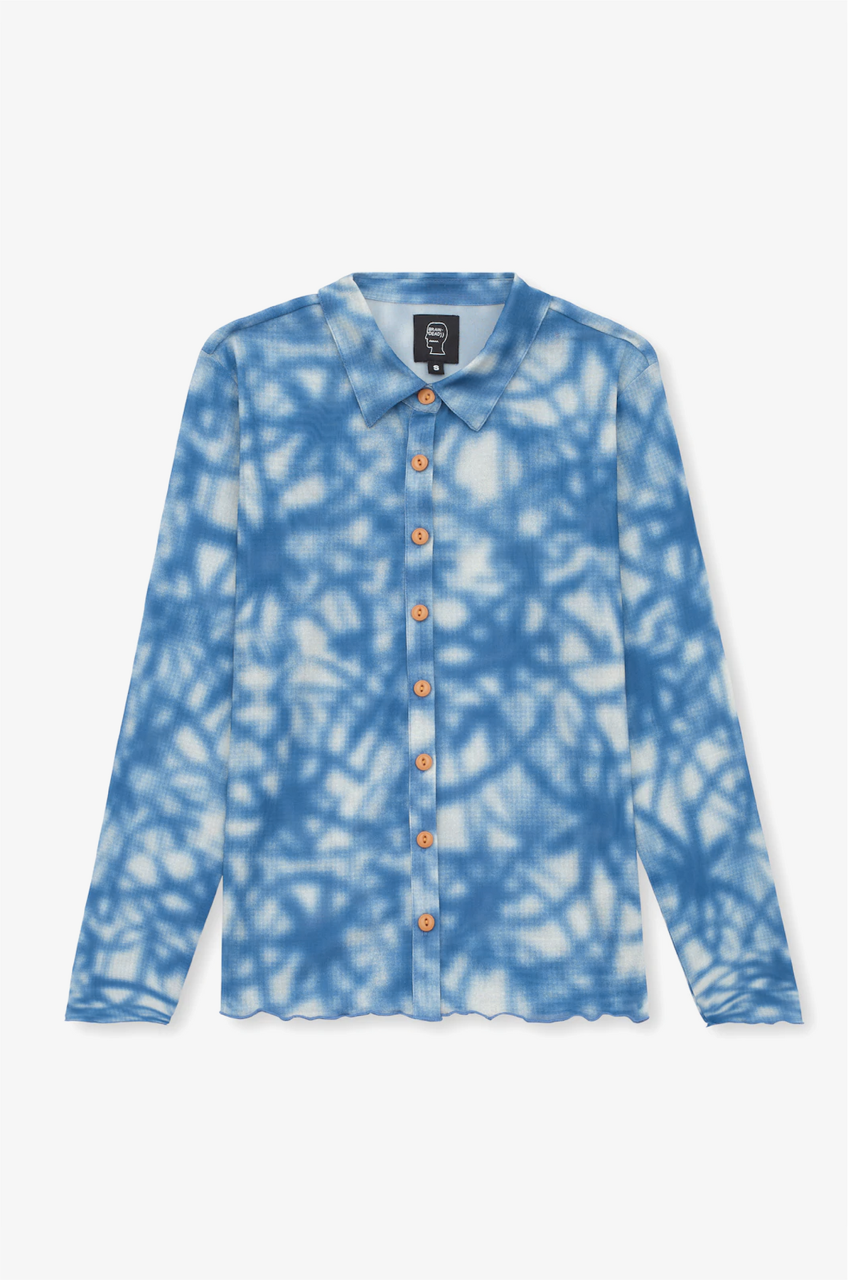 Selectshop FRAME - BRAIN DEAD Firework Hyper Mesh Button Down T-Shirts Dubai