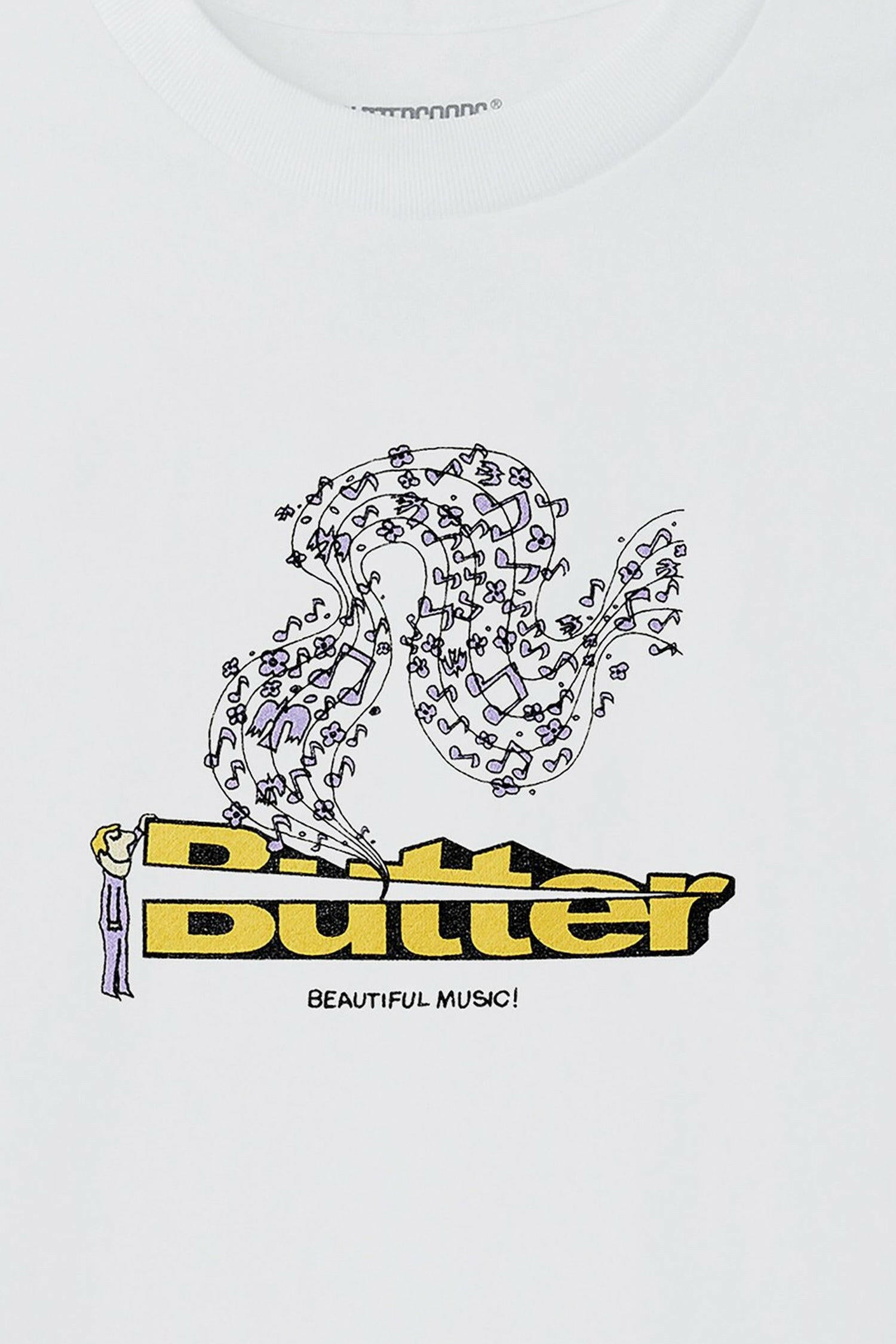 Selectshop FRAME - BUTTER GOODS Beautiful Music Tee T-Shirt Dubai