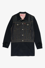 Selectshop FRAME - JUNYA WATANABE MAN Navy Wool Levi's Edition Gabardine Coat Outerwear Dubai