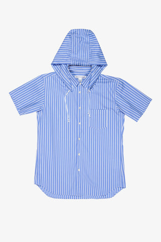 Hooded Shortsleeve Oxford Shirt