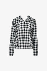 Selectshop FRAME - COMME DES GARÇONS GIRL Gingham Check Pattern Blazer Outerwear Dubai