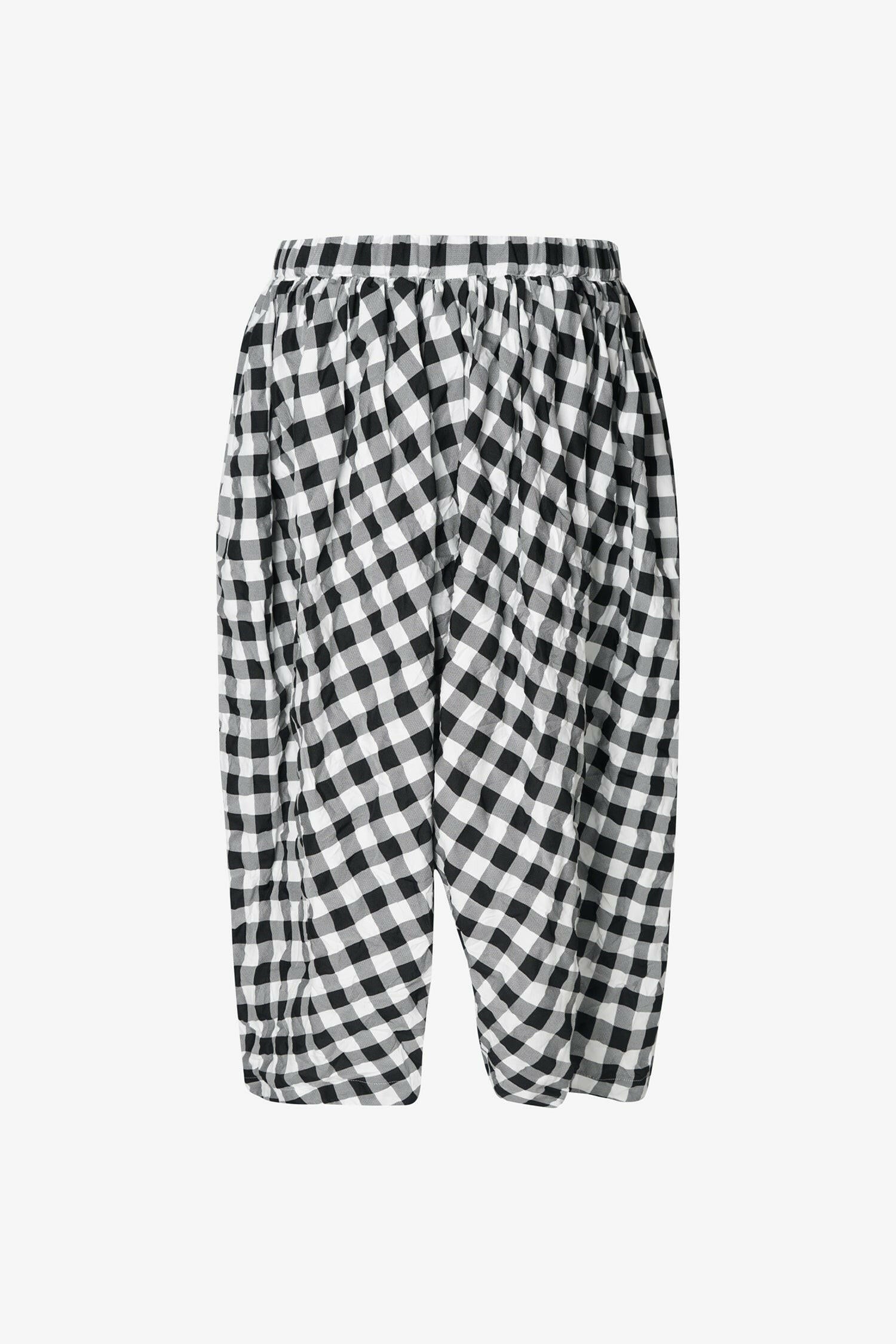 Selectshop FRAME - COMME DES GARÇONS GIRL Gingham Check Pattern Parachute Trousers Bottoms Dubai