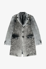 Selectshop FRAME - COMME DES GARCONS BLACK Faded Denim Coat Outerwear Dubai