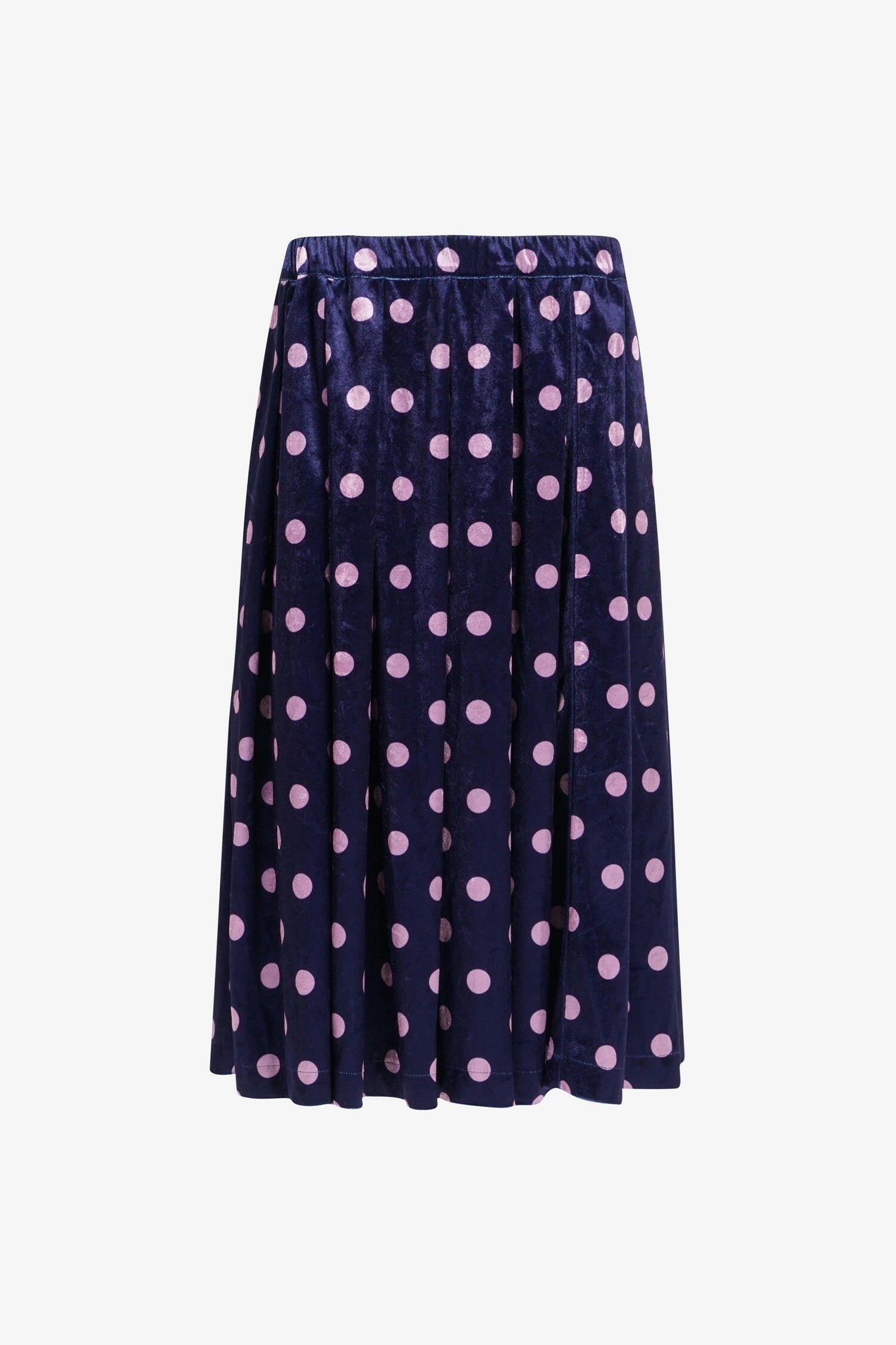 Selectshop FRAME - COMME DES GARÇONS GIRL Velvet Polka Midi Skirt Bottoms Dubai