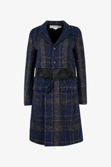 Selectshop FRAME - COMME DES GARÇONS COMME DES GARÇONS Metallic Check Coat Outerwear Dubai