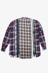 Selectshop FRAME - NEEDLES Zipped 7 Cuts Flannel Shirt Shirts Dubai