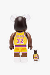 Selectshop FRAME - MEDICOM TOY Magic Johnson(Los Angeles Lakers) Be@rbrick 100% & 400% Set Collectibles Dubai