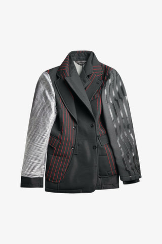 Deconstructed Single-Breasted Blazer