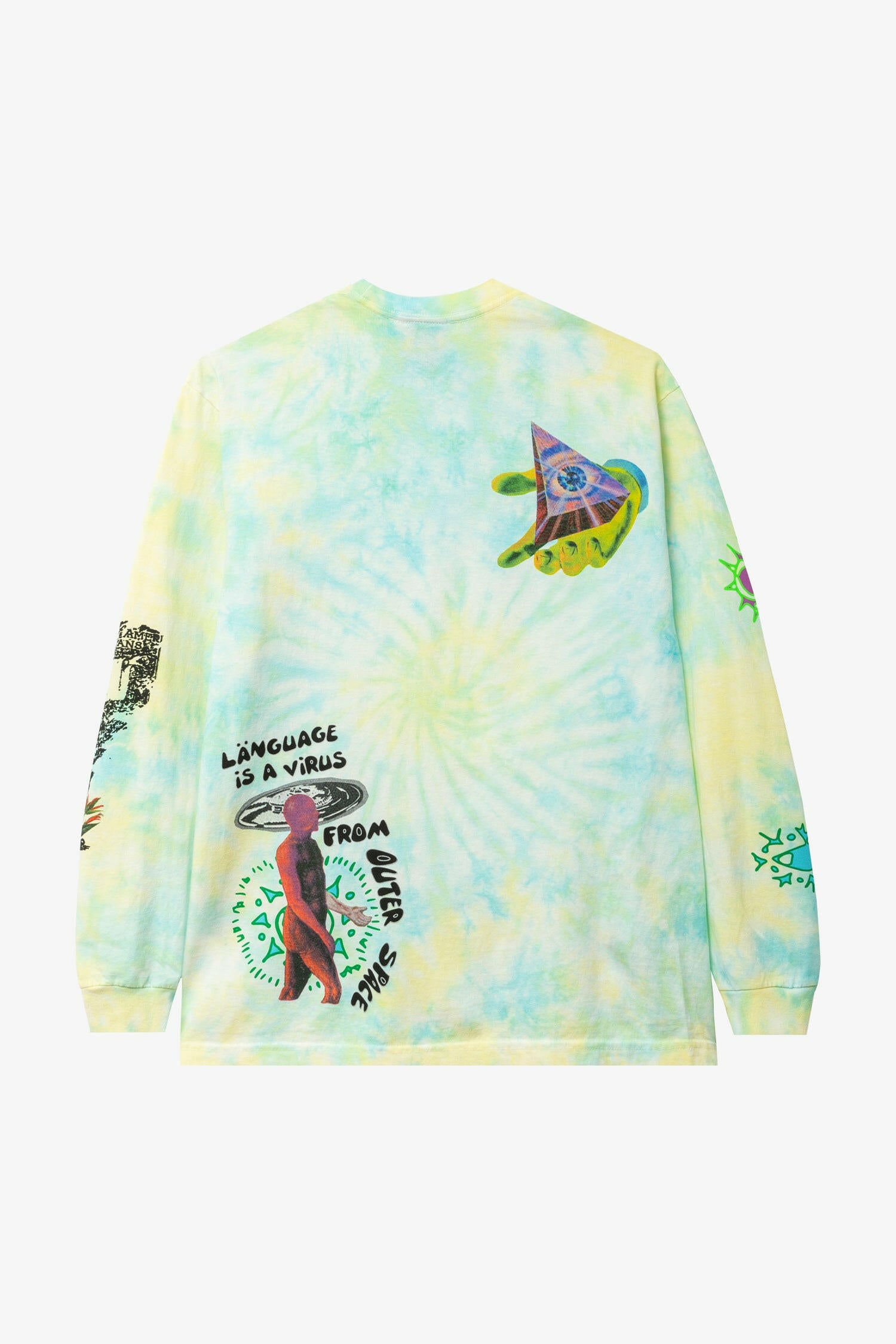 Selectshop FRAME - REAL BAD MAN From Outer Space Tie-Dye Longsleeves T-Shirts Dubai