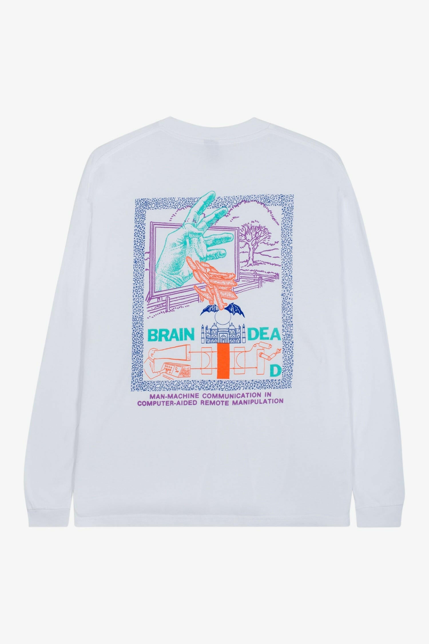 Selectshop FRAME - BRAIN DEAD Man-Machine Long Sleeve Tee T-Shirt Dubai