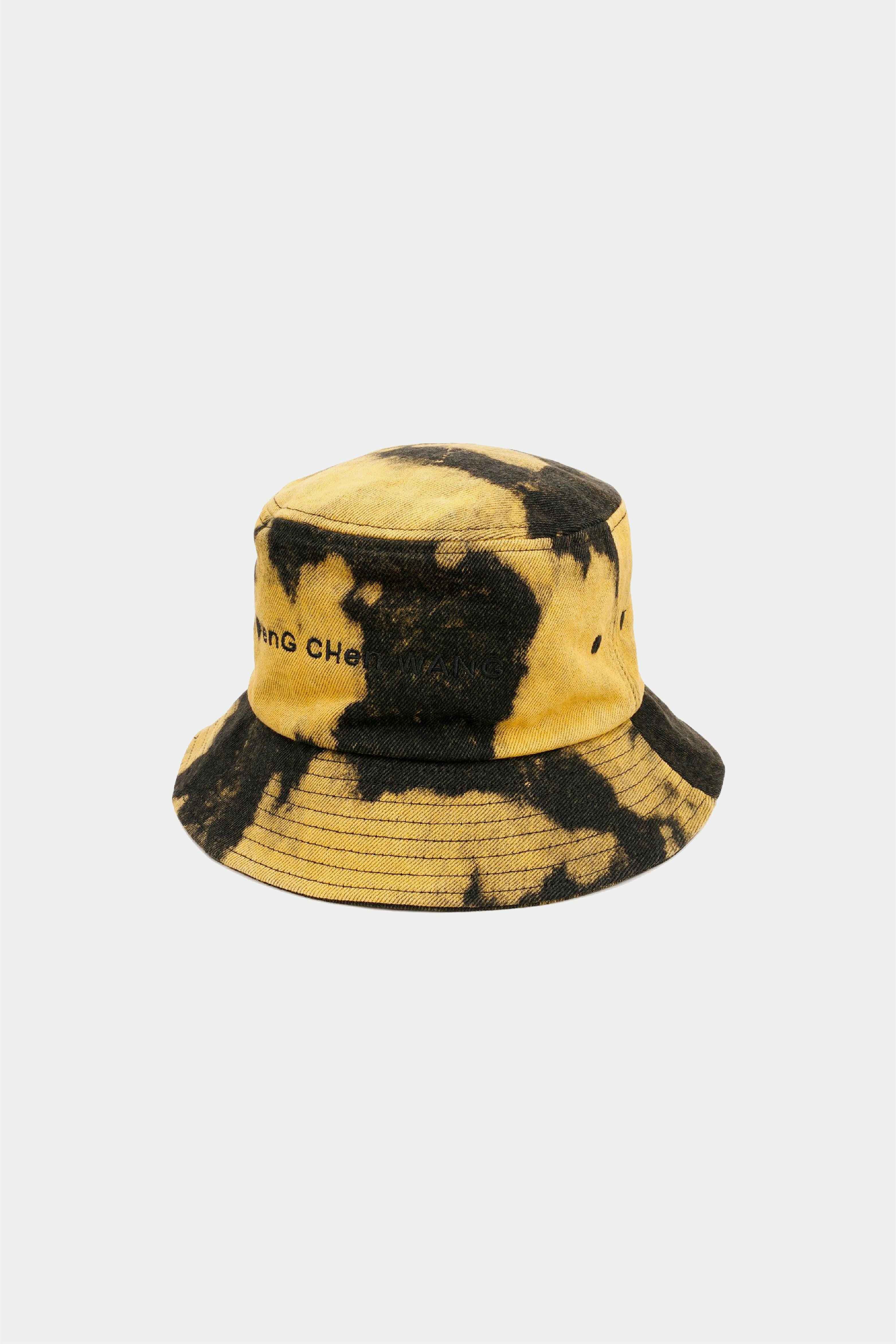 Selectshop FRAME - FENG CHEN WANG Tie Dye Denim Bucket Hat All-Accessories Dubai