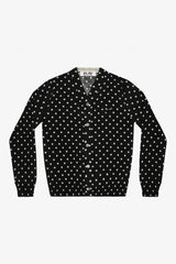 Selectshop FRAME - COMME DES GARCONS PLAY Polka Dot Cardigan Black Heart Outerwear Dubai