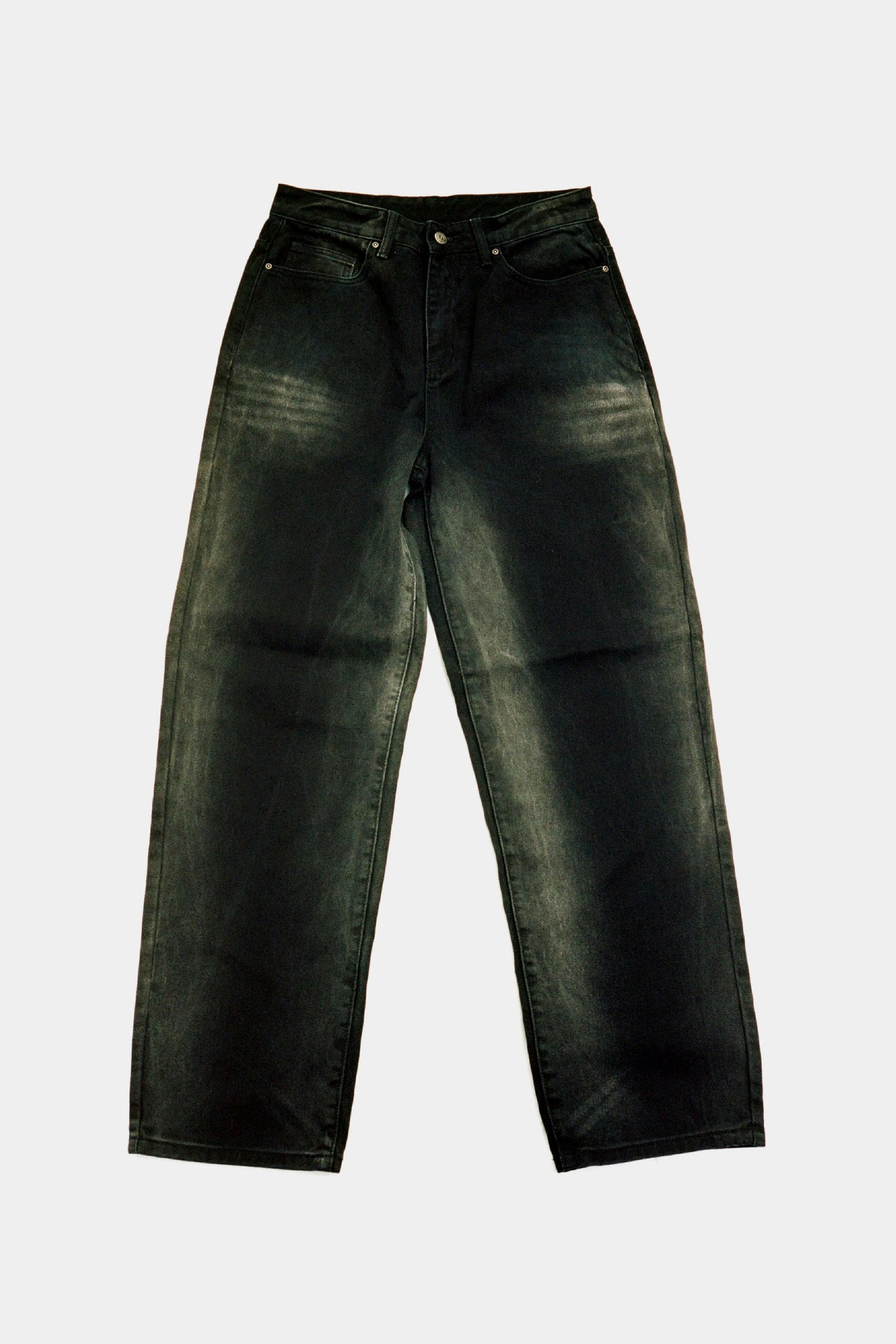 Selectshop FRAME - IGGY Black Distressed Denim Bottoms Dubai