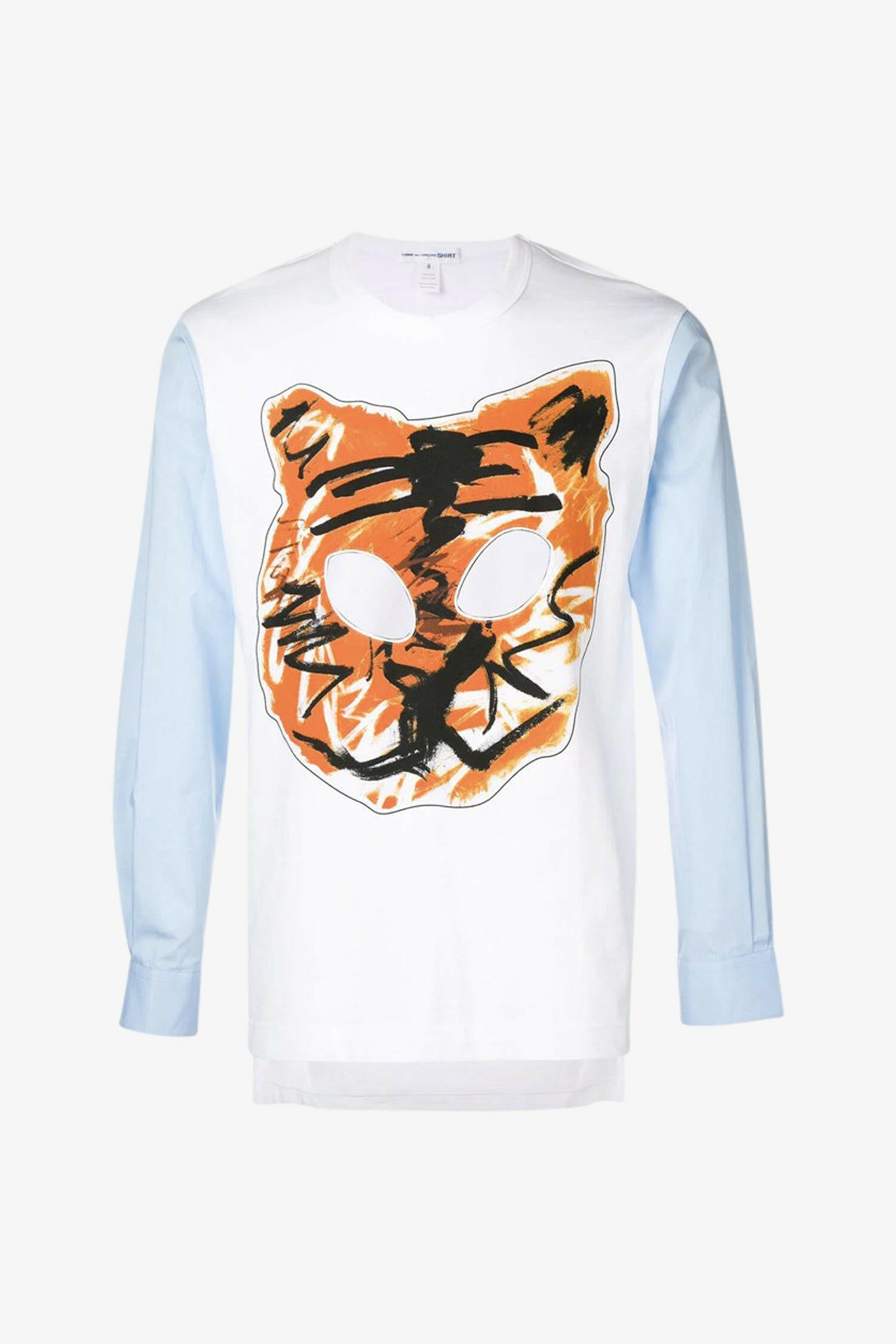 Selectshop FRAME - COMME DES GARÇONS SHIRT Cut Out Tiger Printed Longsleeve Shirt Dubai