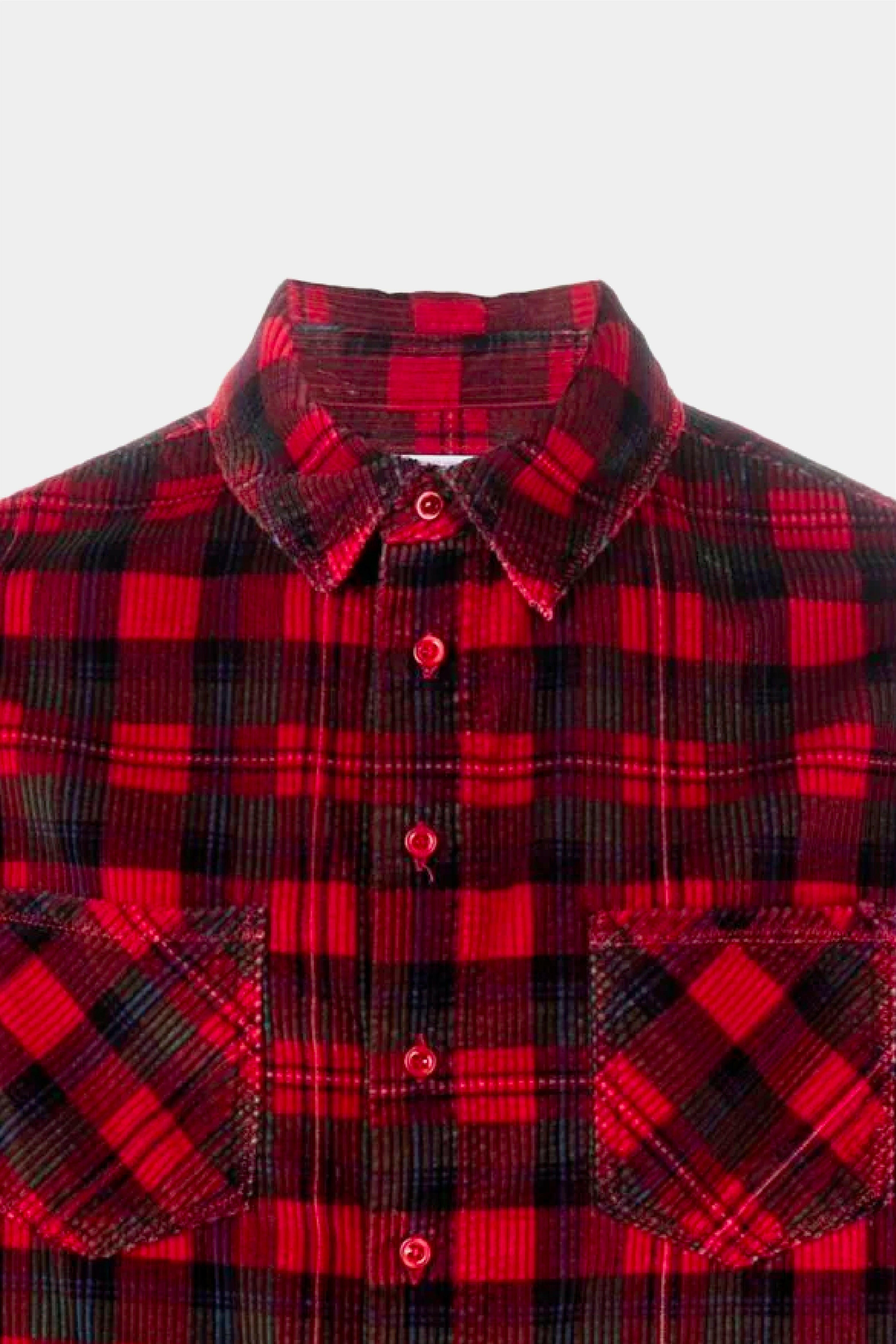 Selectshop FRAME - ERL Plaid Corduroy Shirt Shirts Concept Store Dubai