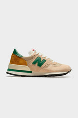 Selectshop FRAME - NEW BALANCE 990v1 Made in USA "Tan Green" Footwear Concept Store Dubai