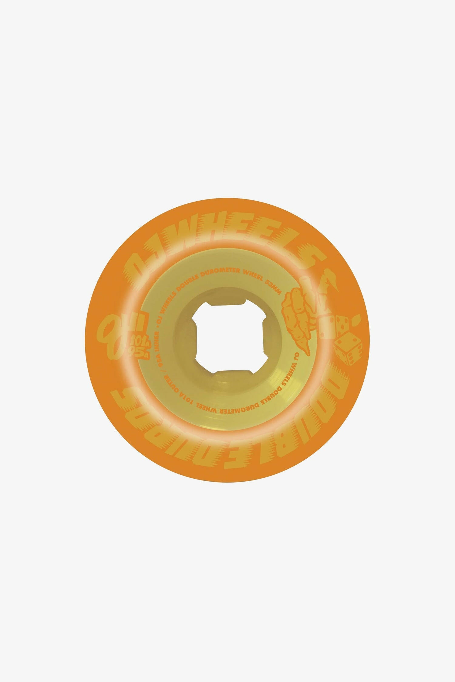 53mm Double Duro Pastel Orange Yellow Mini Combo 101a/95a Wheels- Selectshop FRAME