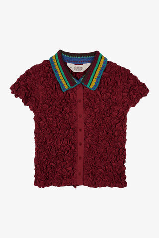 Crochet Collared Kass Shirt