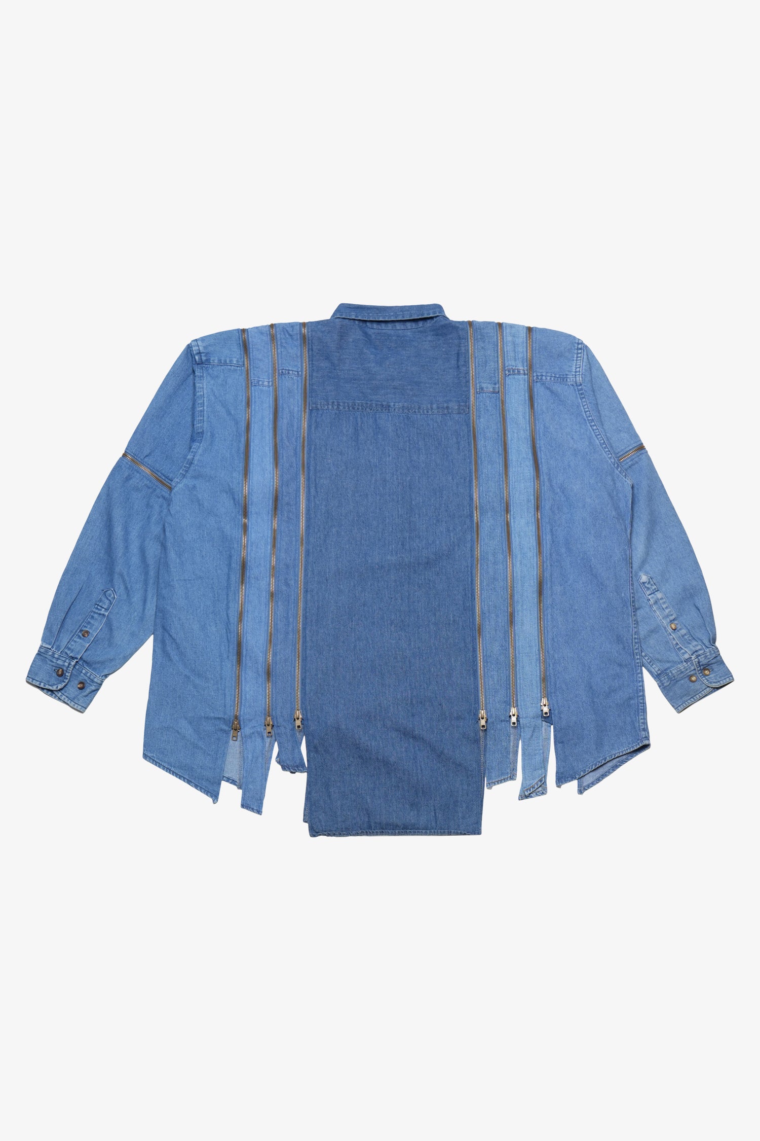 Rebuild Denim 7 Cuts Zipped Wide Shirt (B)- Selectshop FRAME