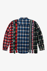 7 Cuts Zipped Wide Flannel Shirt- Selectshop FRAME