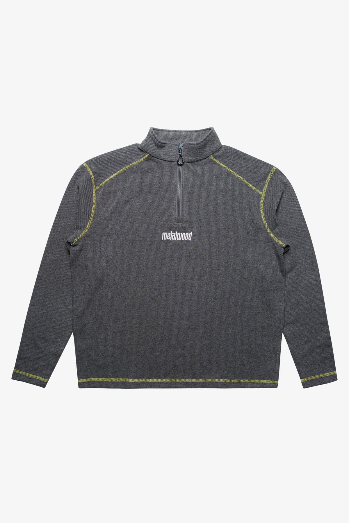 Contrast Stitch 1/4 Zip Pullover