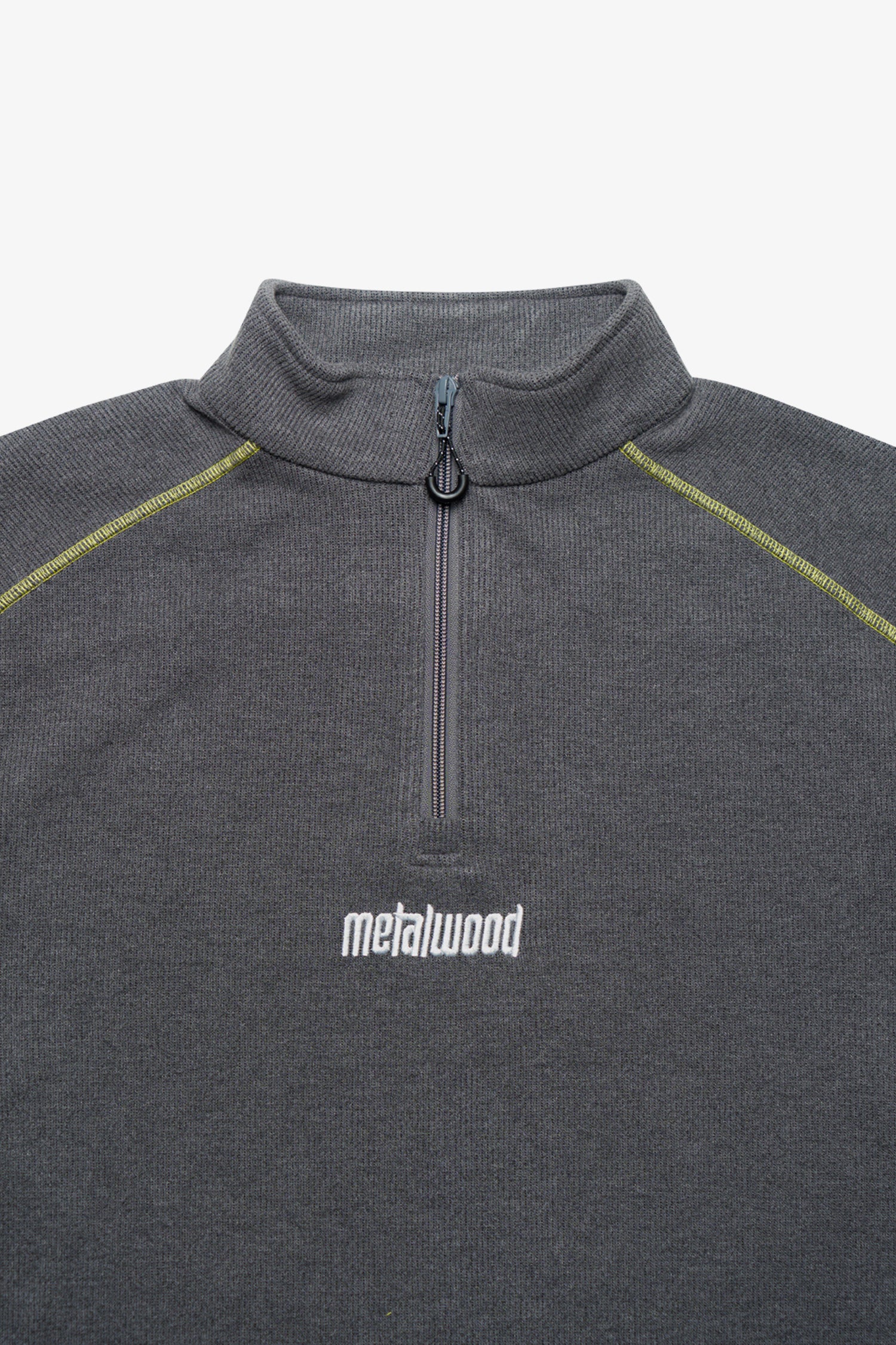 Contrast Stitch 1/4 Zip Pullover