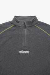 Contrast Stitch 1/4 Zip Pullover