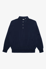 Wool Jersey L/S Polo- Selectshop FRAME
