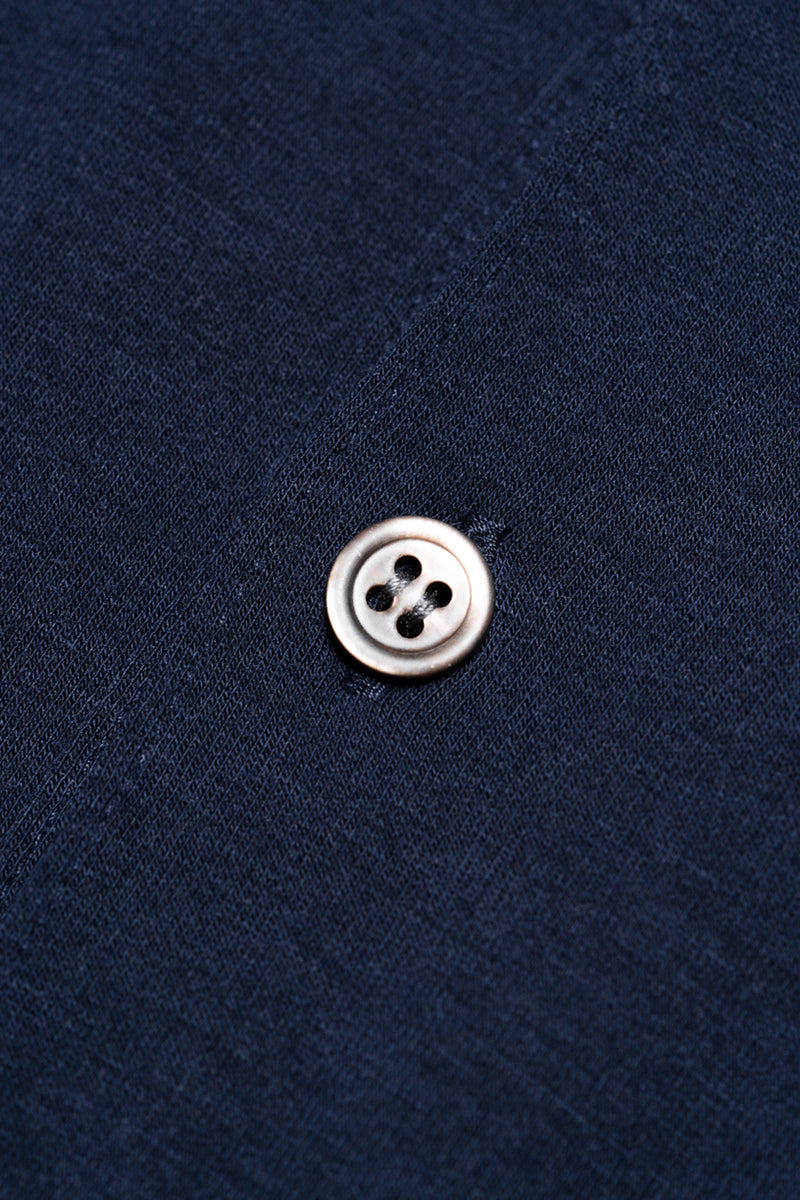 Wool Jersey L/S Polo- Selectshop FRAME