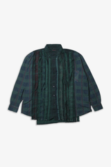 7 Cuts Over Dyed Flannel Wide Shirt- Selectshop FRAME