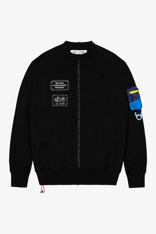 SA X WHR UPCYCLED PATCH SWEATSHIRT