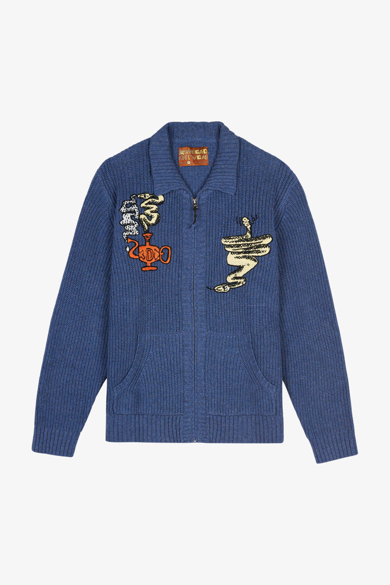 Snake Charmer Zip Up Cardigan- Selectshop FRAME