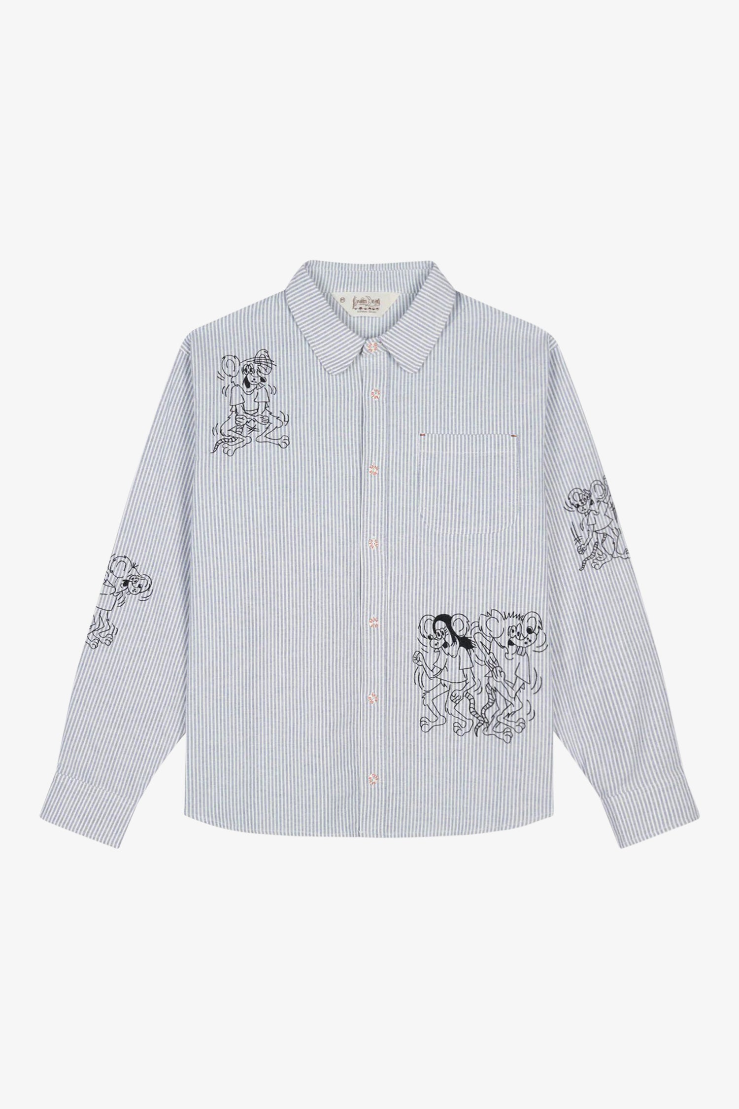 Striped Oxford Mouse Button Up Shirt- Selectshop FRAME