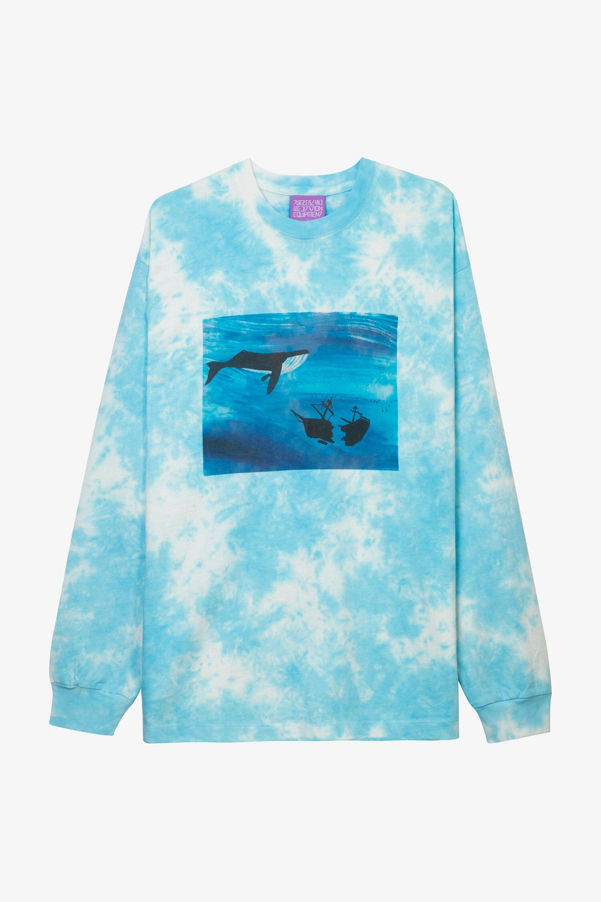 Whale Tie Dye Long Sleeve Tee- Selectshop FRAME