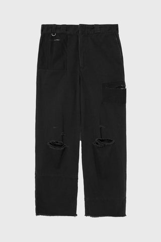 Patchwork Work Pants