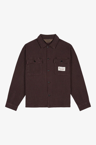 Waffle Button Front Shirt