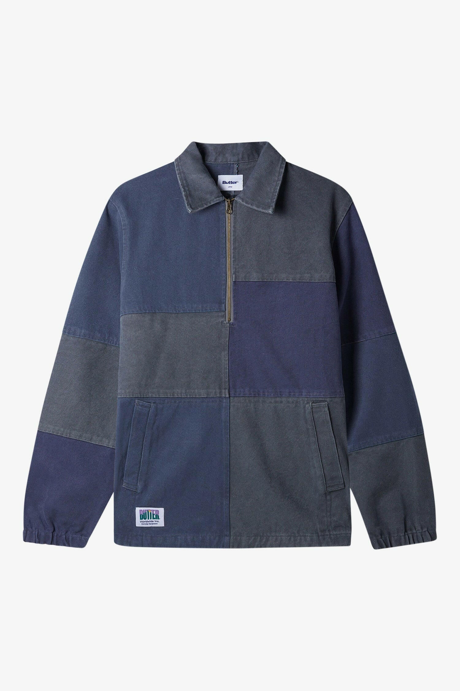 Washed Canvas Patchwork Jacket-FRAME